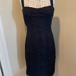 New JCrew Black Lace Slip Dress